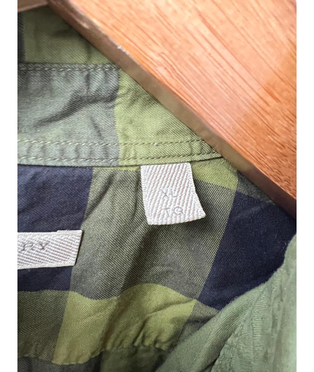 BURBERRY Зеленая хлопковая кэжуал рубашка, фото 5