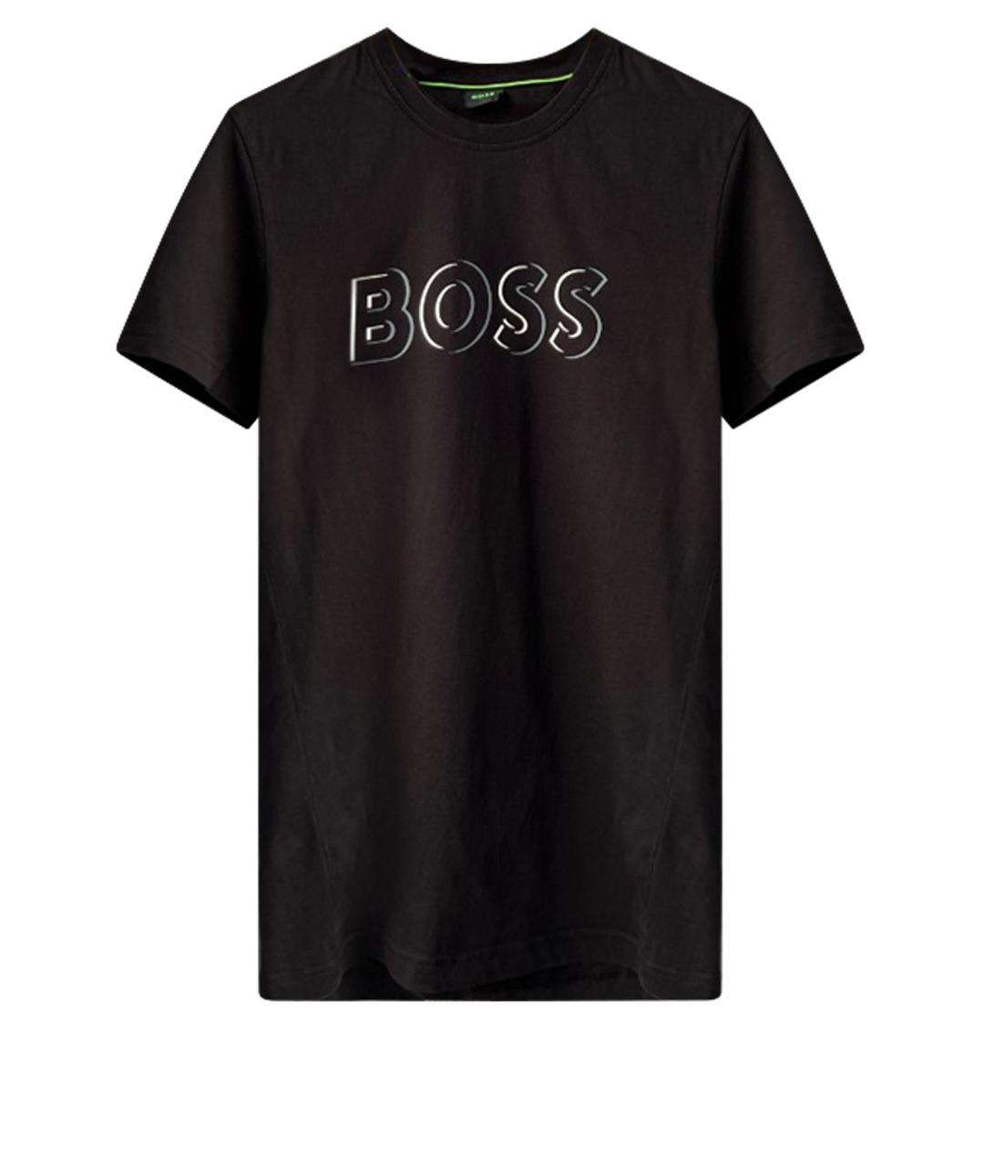 HUGO BOSS Черная хлопковая футболка, фото 1