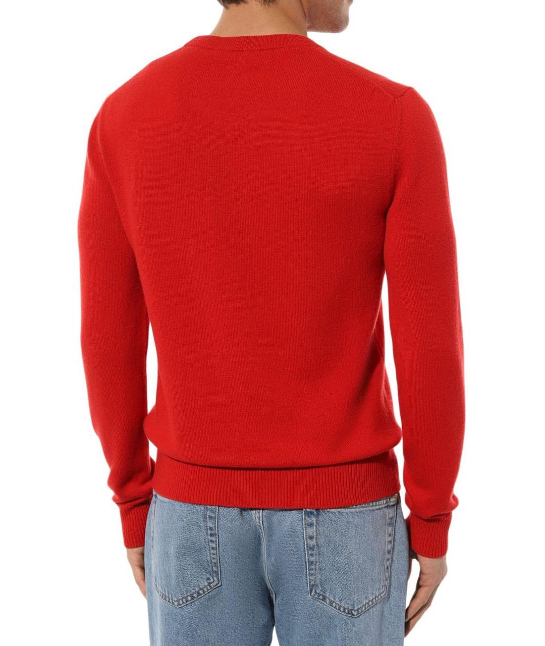 DOLCE&GABBANA Красный хлопковый джемпер / свитер, фото 3