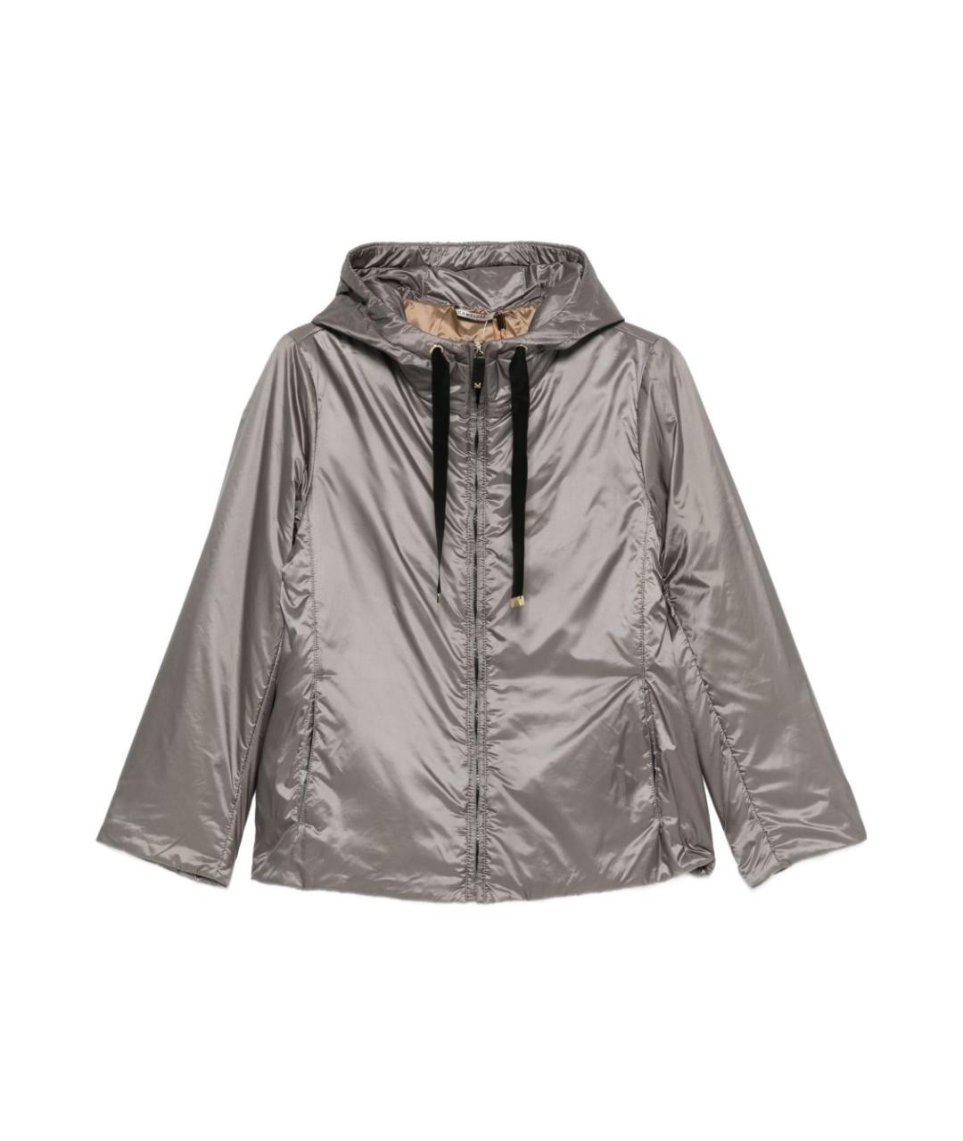 MAX MARA Серая полиэстеровая куртка, фото 1