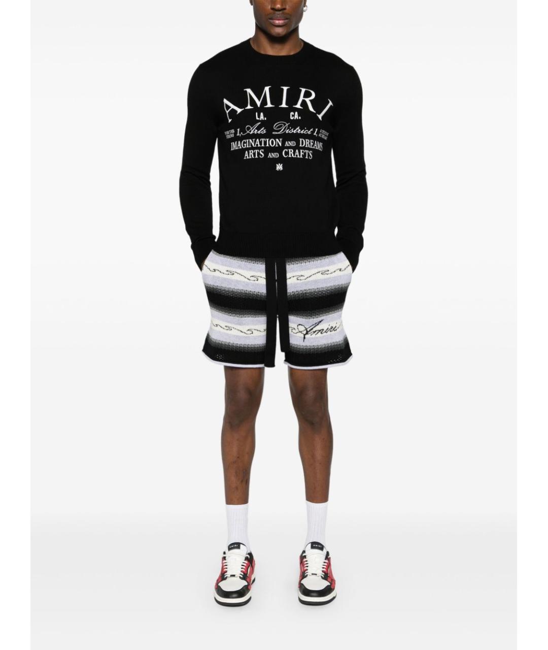 AMIRI Черный хлопковый джемпер / свитер, фото 3