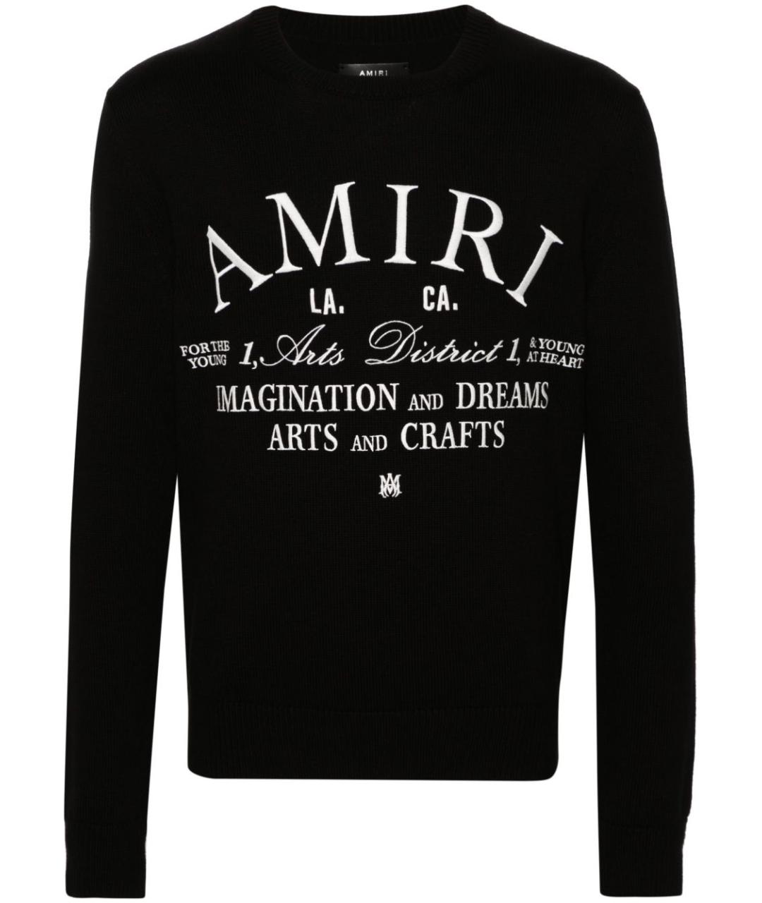 AMIRI Черный хлопковый джемпер / свитер, фото 1