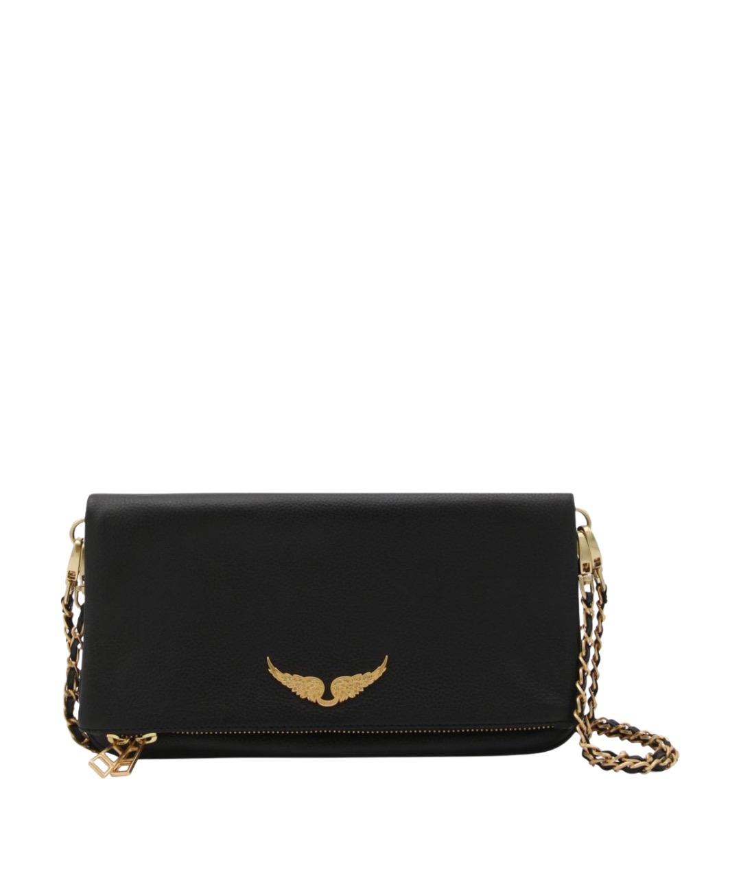 ZADIG & VOLTAIRE Черная кожаная сумка через плечо, фото 1