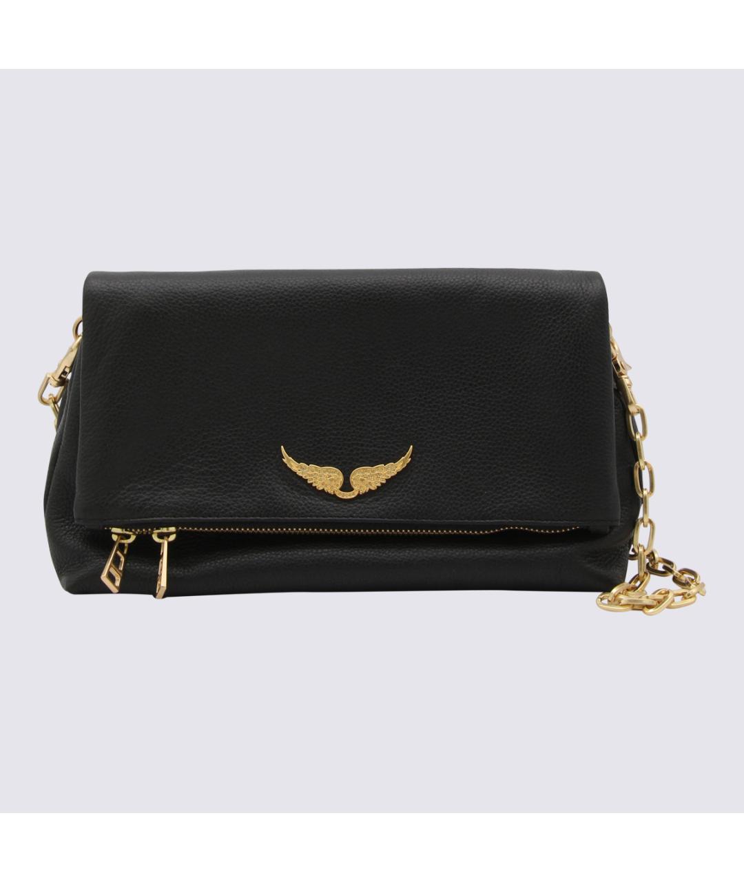 ZADIG & VOLTAIRE Черная кожаная сумка через плечо, фото 3