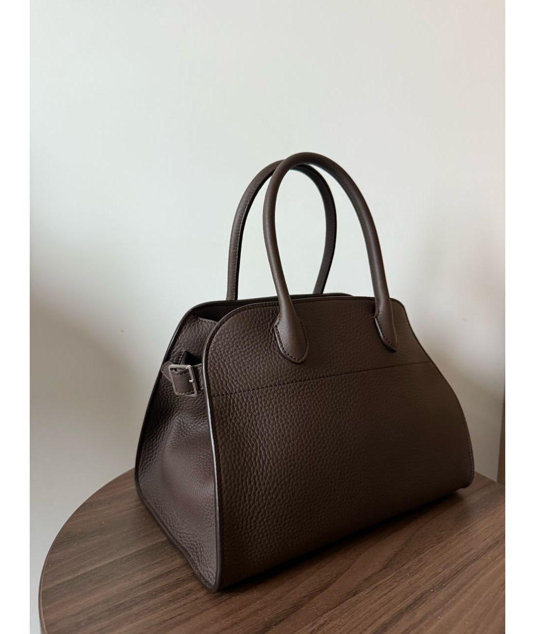 THE ROW Коричневая кожаная сумка на плечо, фото 6
