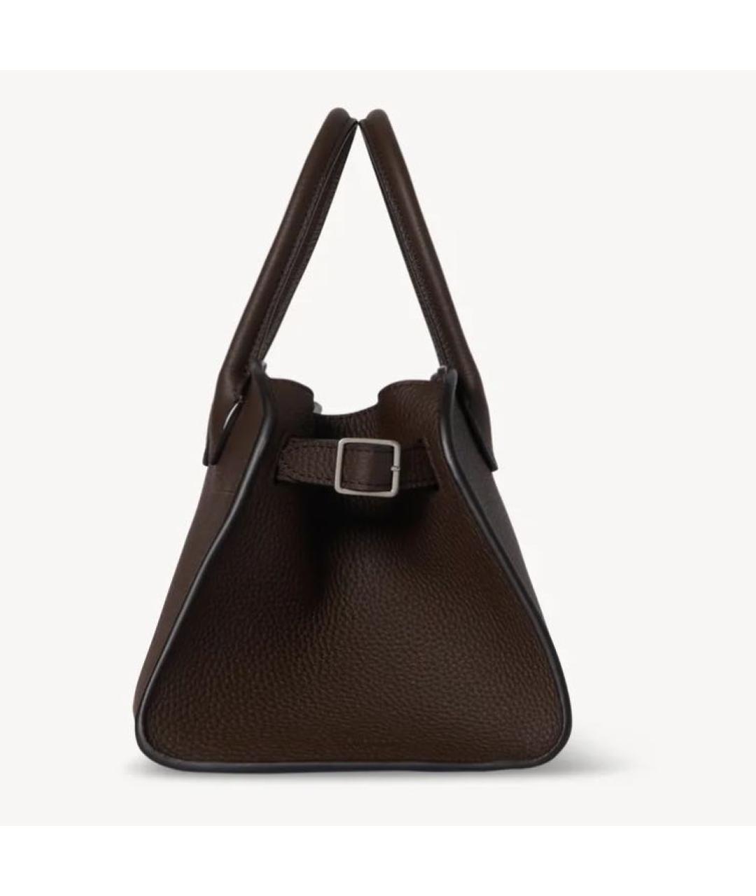 THE ROW Коричневая кожаная сумка на плечо, фото 3