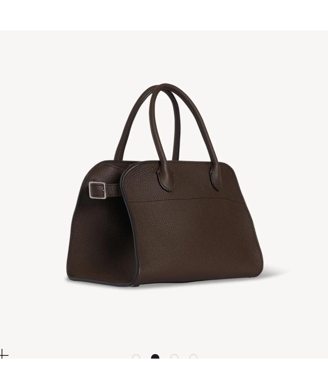 THE ROW Коричневая кожаная сумка на плечо, фото 2