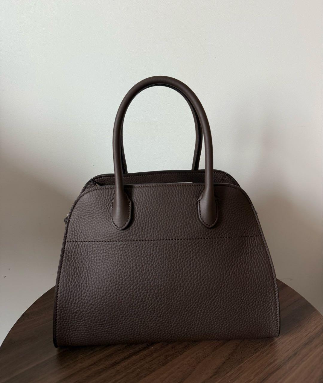 THE ROW Коричневая кожаная сумка на плечо, фото 5