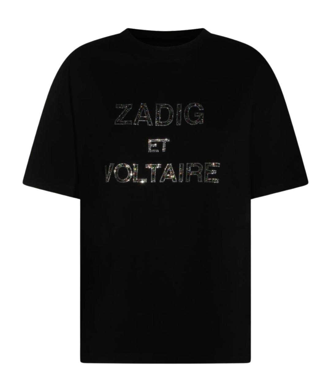 ZADIG & VOLTAIRE Черная хлопковая футболка, фото 1