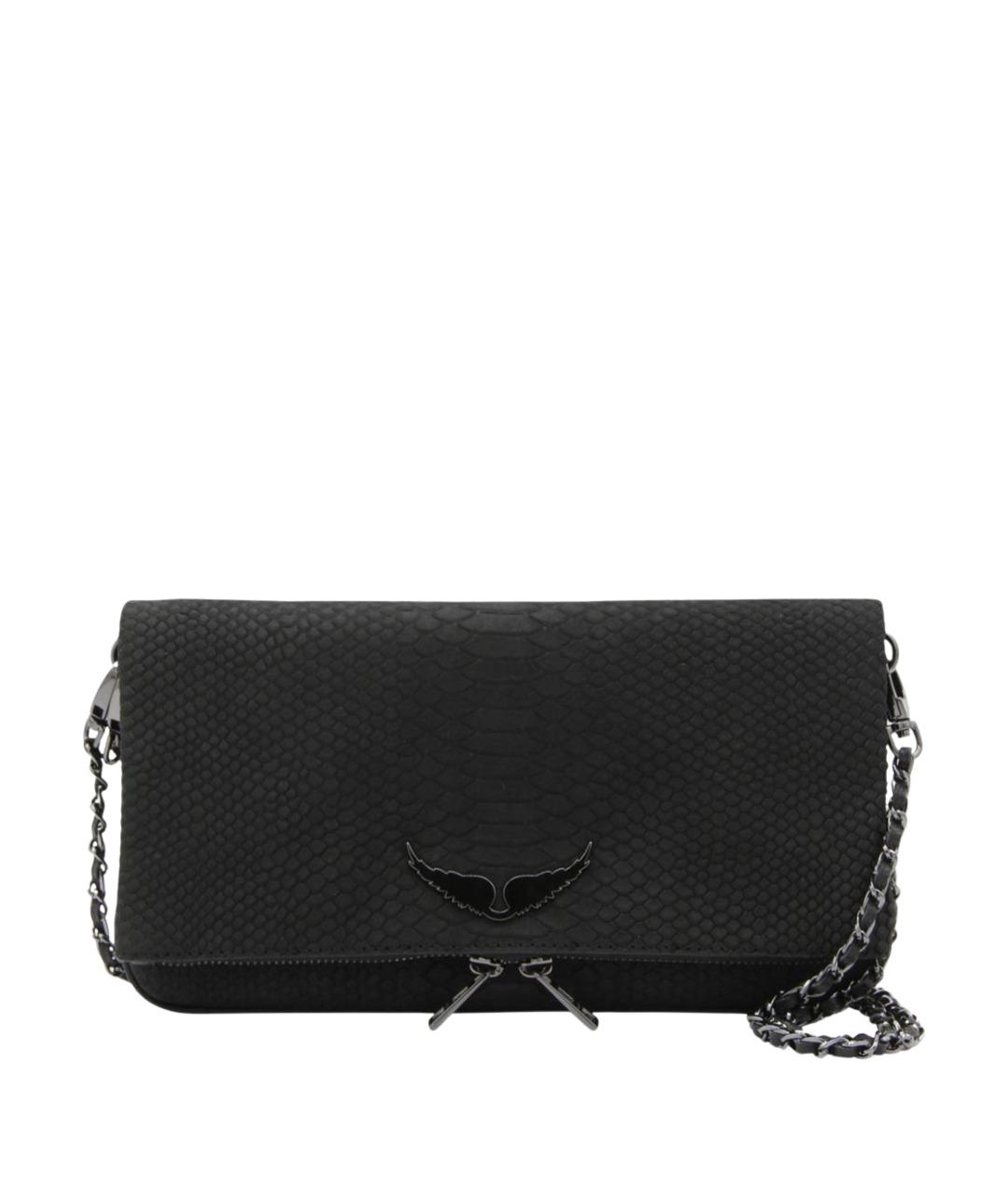 ZADIG & VOLTAIRE Черная кожаная сумка через плечо, фото 1