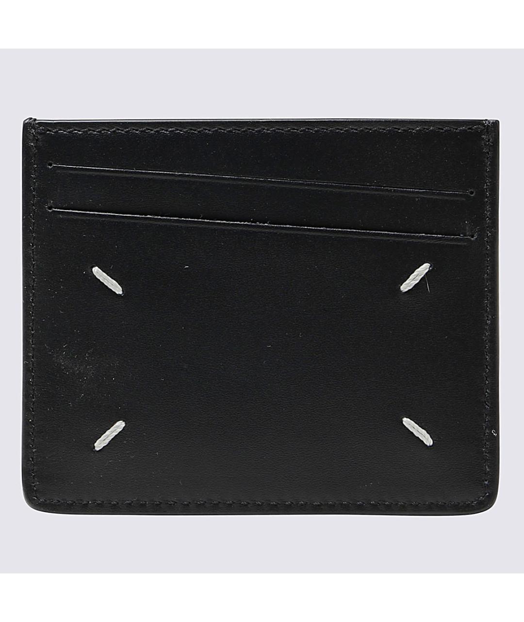 MAISON MARGIELA Черный кожаный кардхолдер, фото 2