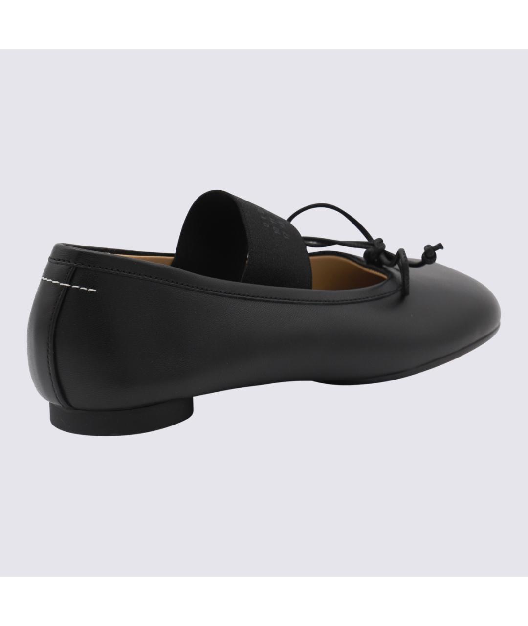 MM6 MAISON MARGIELA Черные кожаные ботинки, фото 2