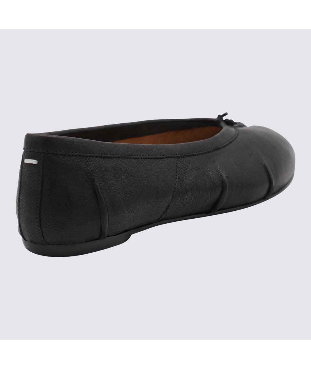 MAISON MARGIELA Черные кожаные балетки, фото 3