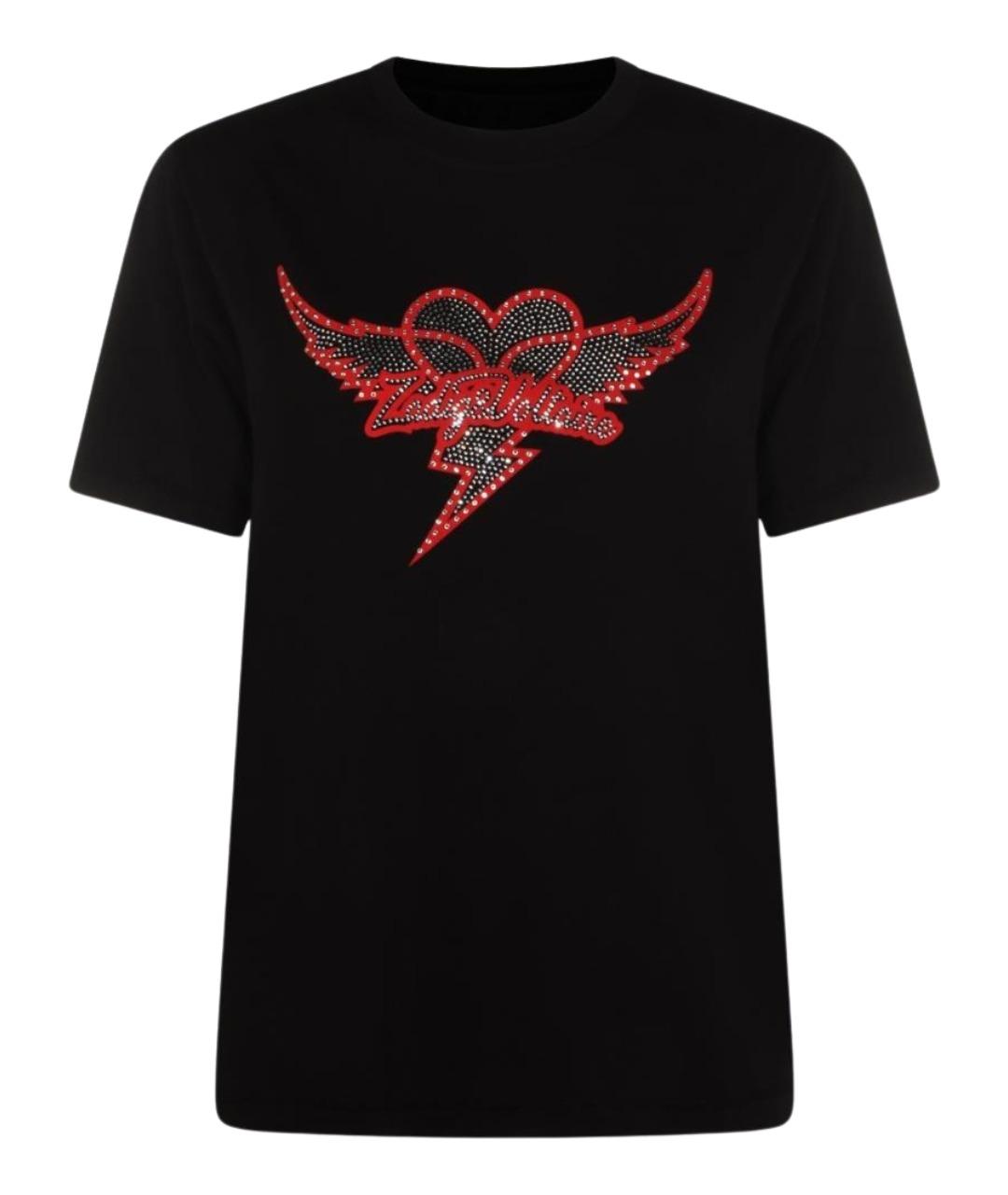 ZADIG & VOLTAIRE Черная хлопковая футболка, фото 1