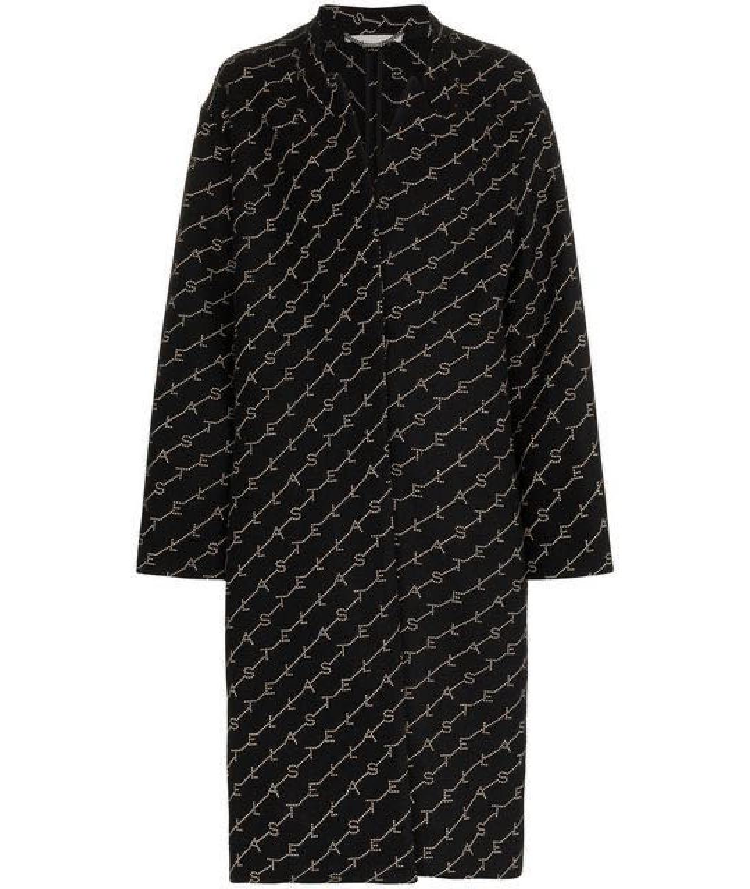 STELLA MCCARTNEY Черное шерстяное пальто, фото 1