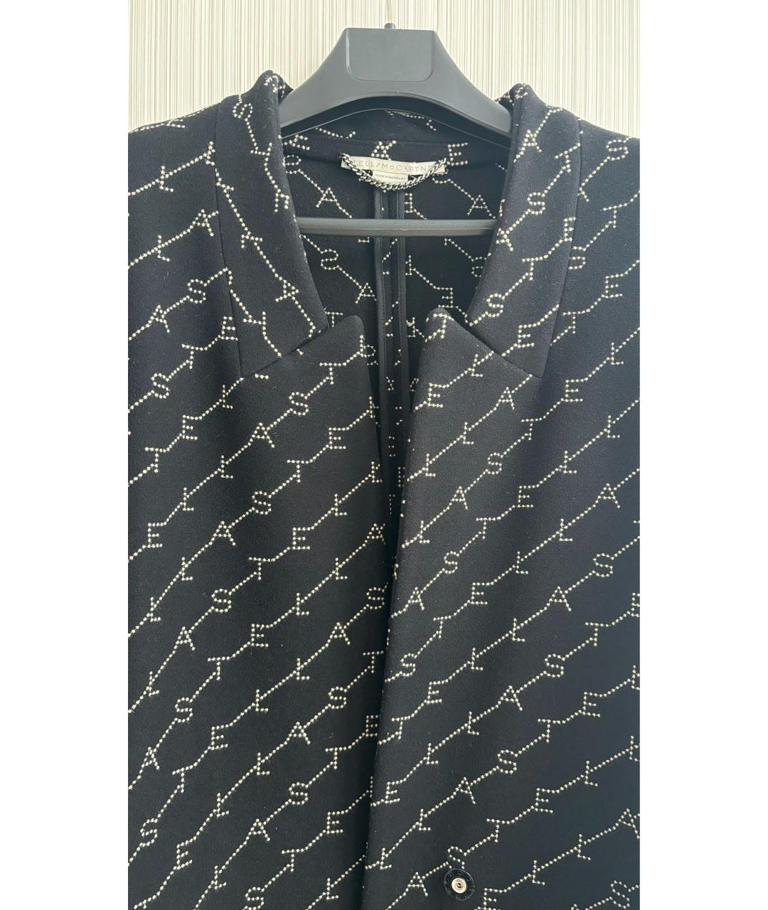 STELLA MCCARTNEY Черное шерстяное пальто, фото 6