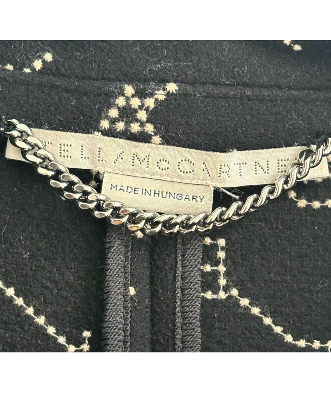 STELLA MCCARTNEY Черное шерстяное пальто, фото 5