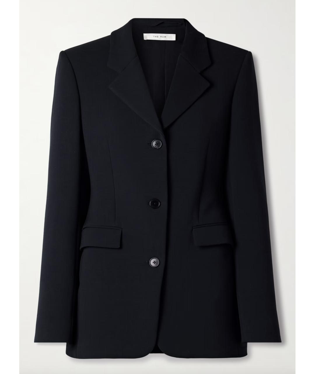 THE ROW Темно-синий шерстяной жакет/пиджак, фото 4