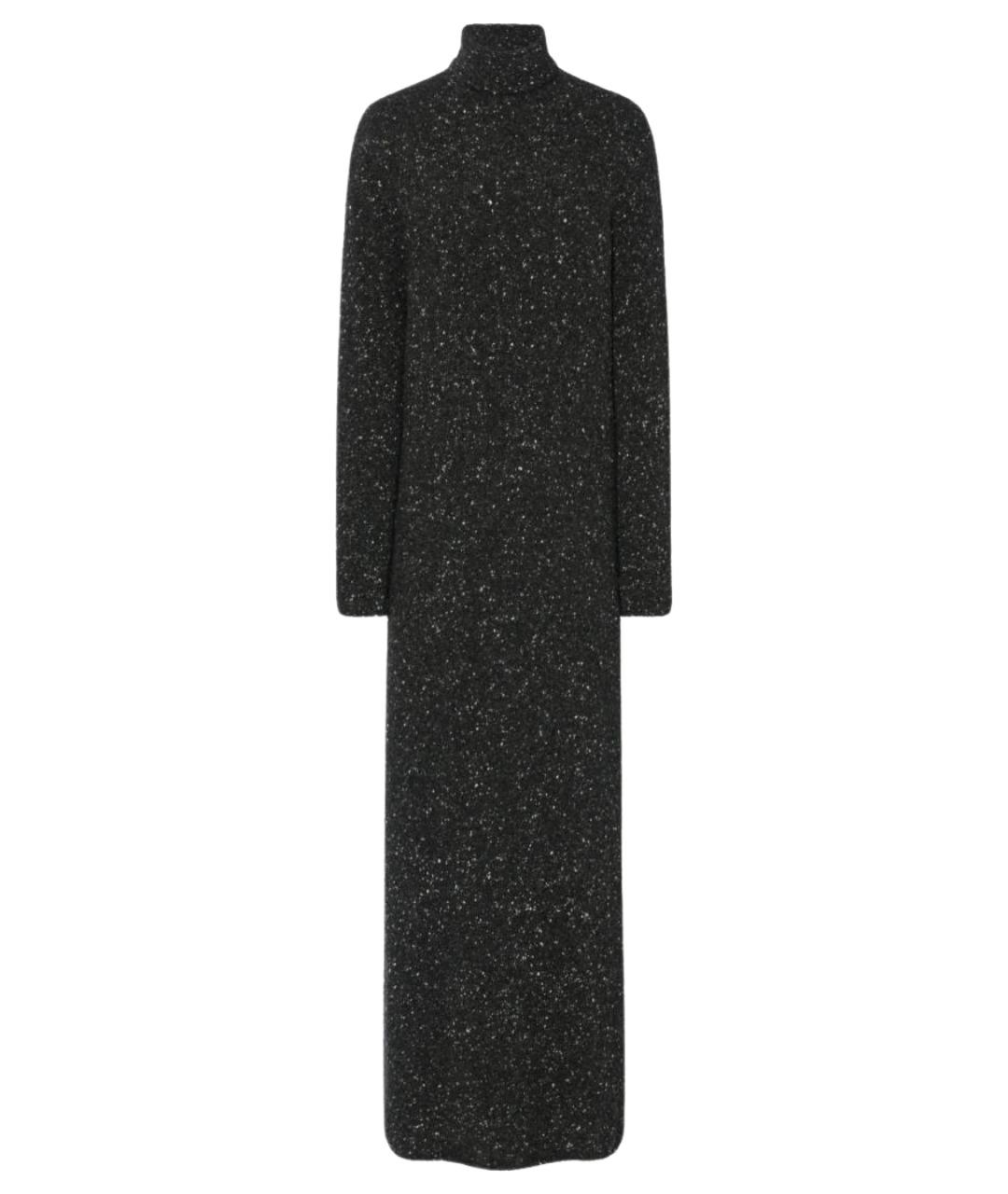 THE ROW Антрацитовое кашемировое повседневное платье, фото 1