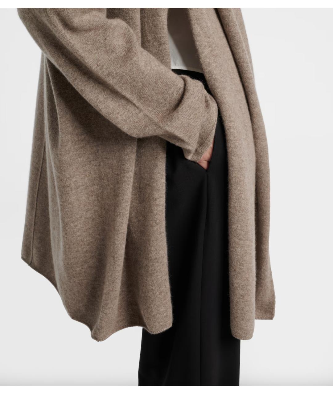 THE ROW Бежевый кашемировый кардиган, фото 6