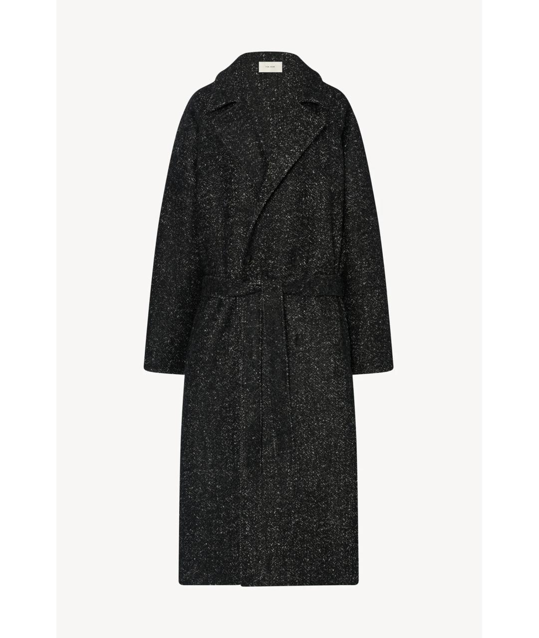 THE ROW Черное шерстяное пальто, фото 7