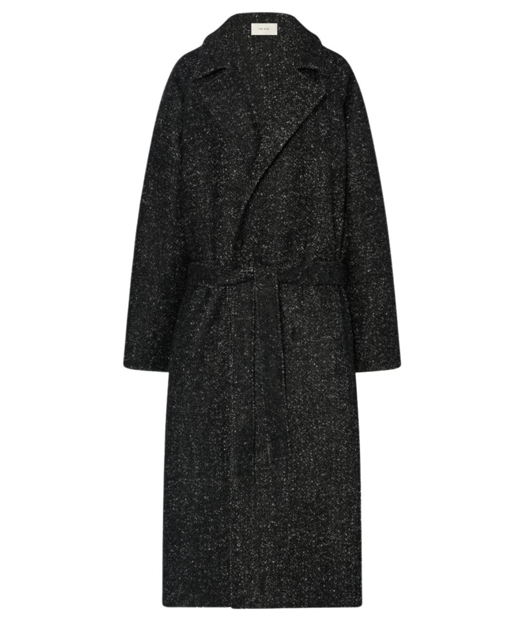 THE ROW Черное шерстяное пальто, фото 1