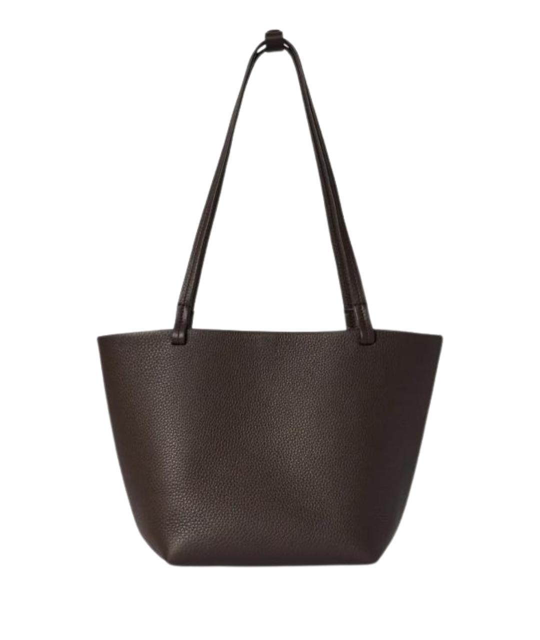 THE ROW Коричневая кожаная сумка тоут, фото 1