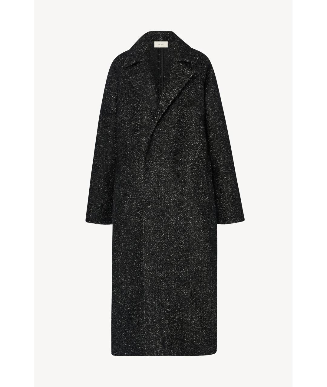 THE ROW Черное шерстяное пальто, фото 3