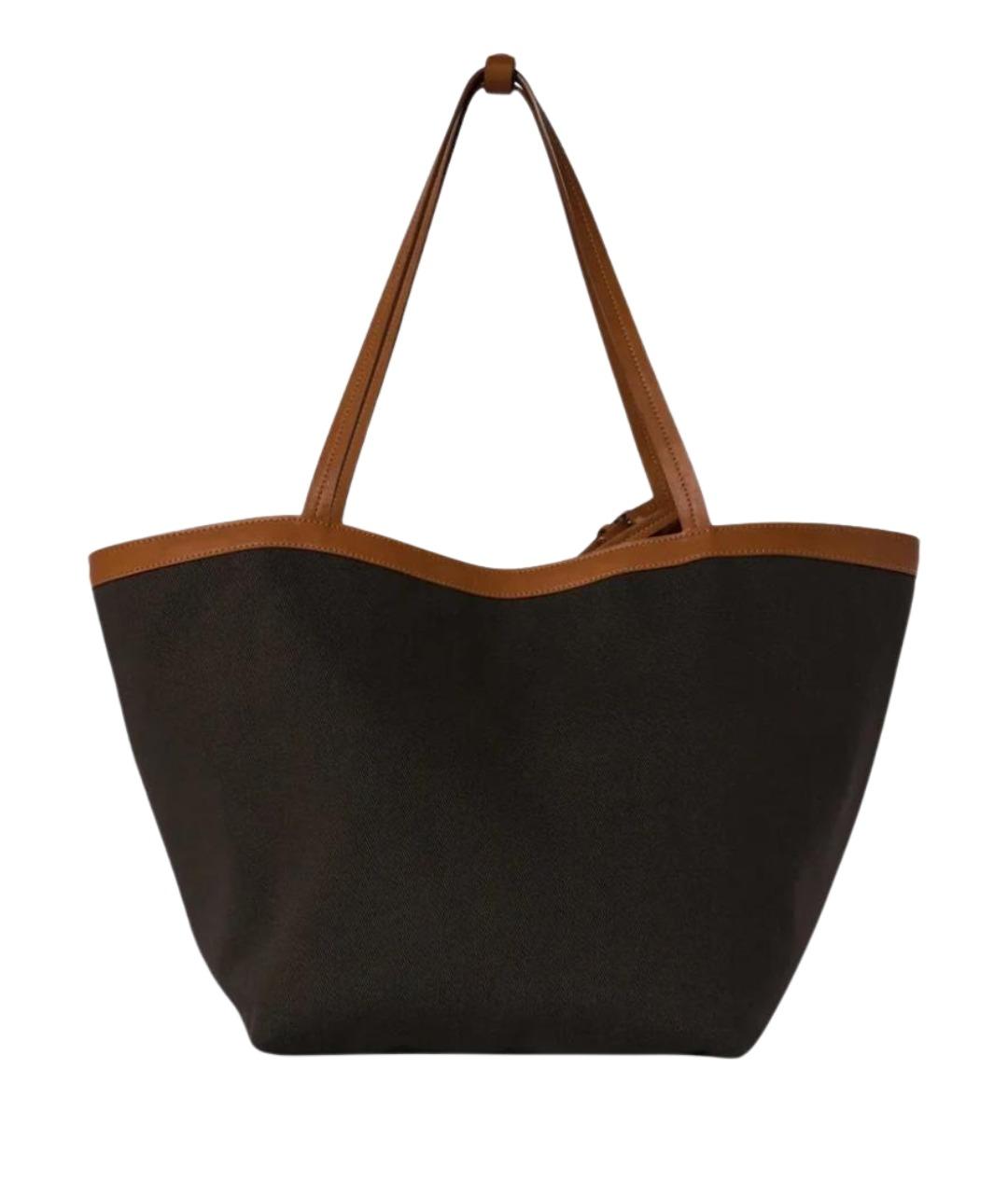 THE ROW Коричневая тканевая сумка тоут, фото 1