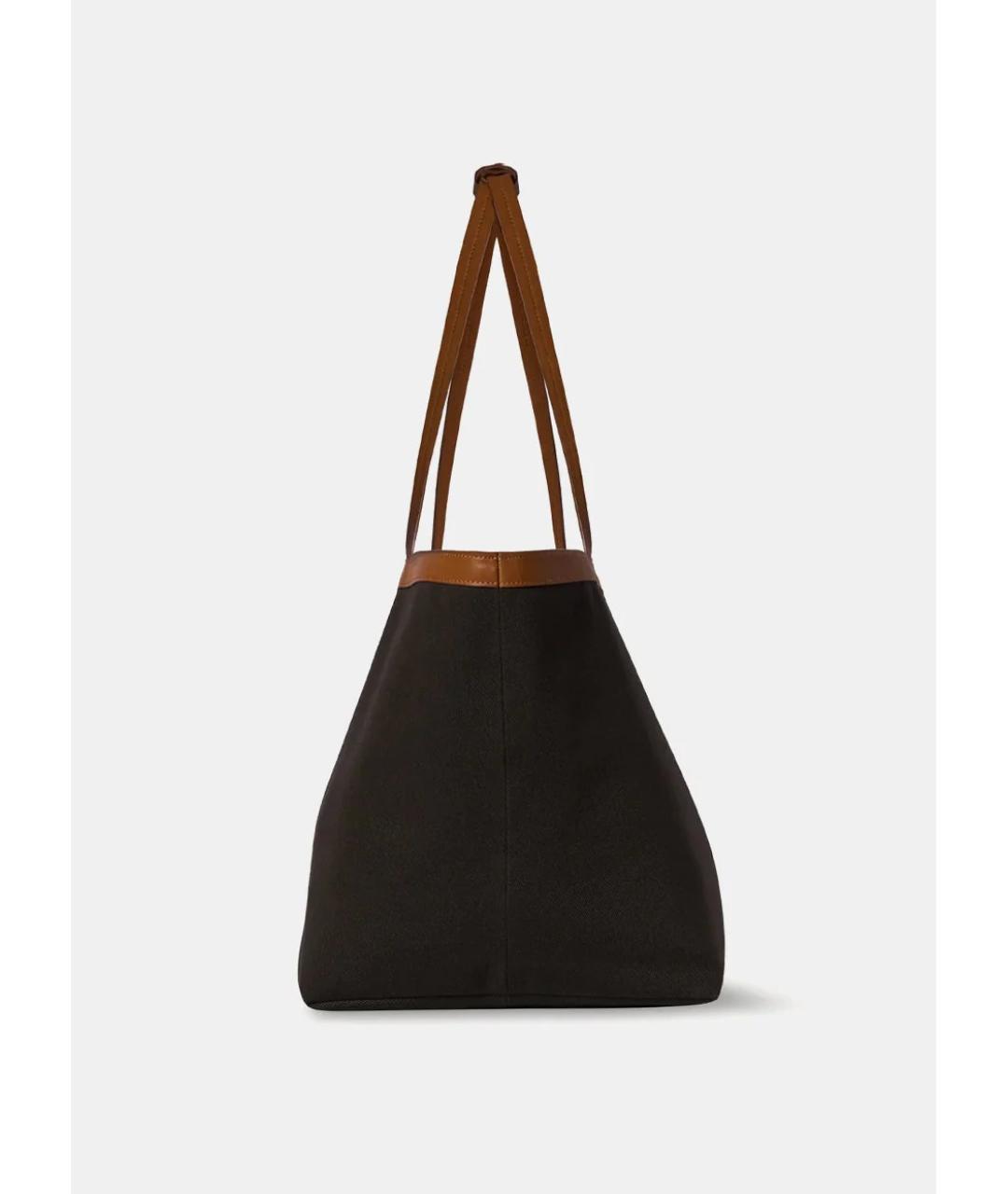 THE ROW Коричневая тканевая сумка тоут, фото 3