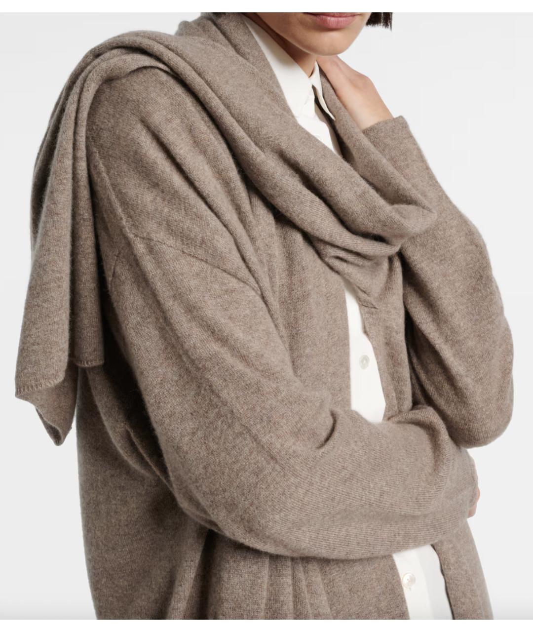 THE ROW Бежевый кашемировый кардиган, фото 4