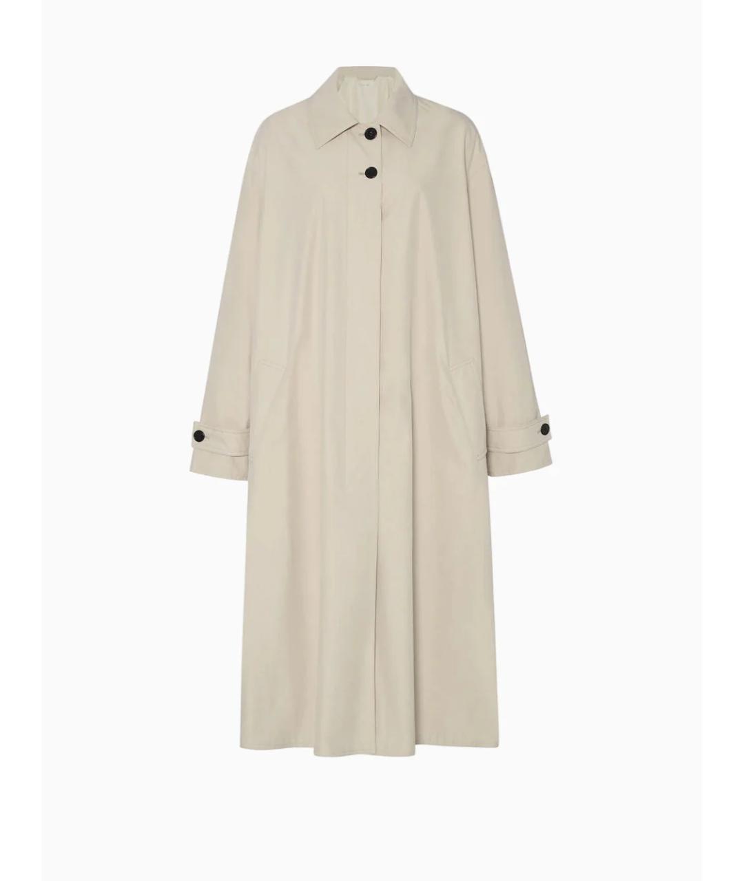 THE ROW Бежевый полиэстеровый тренч/плащ, фото 1