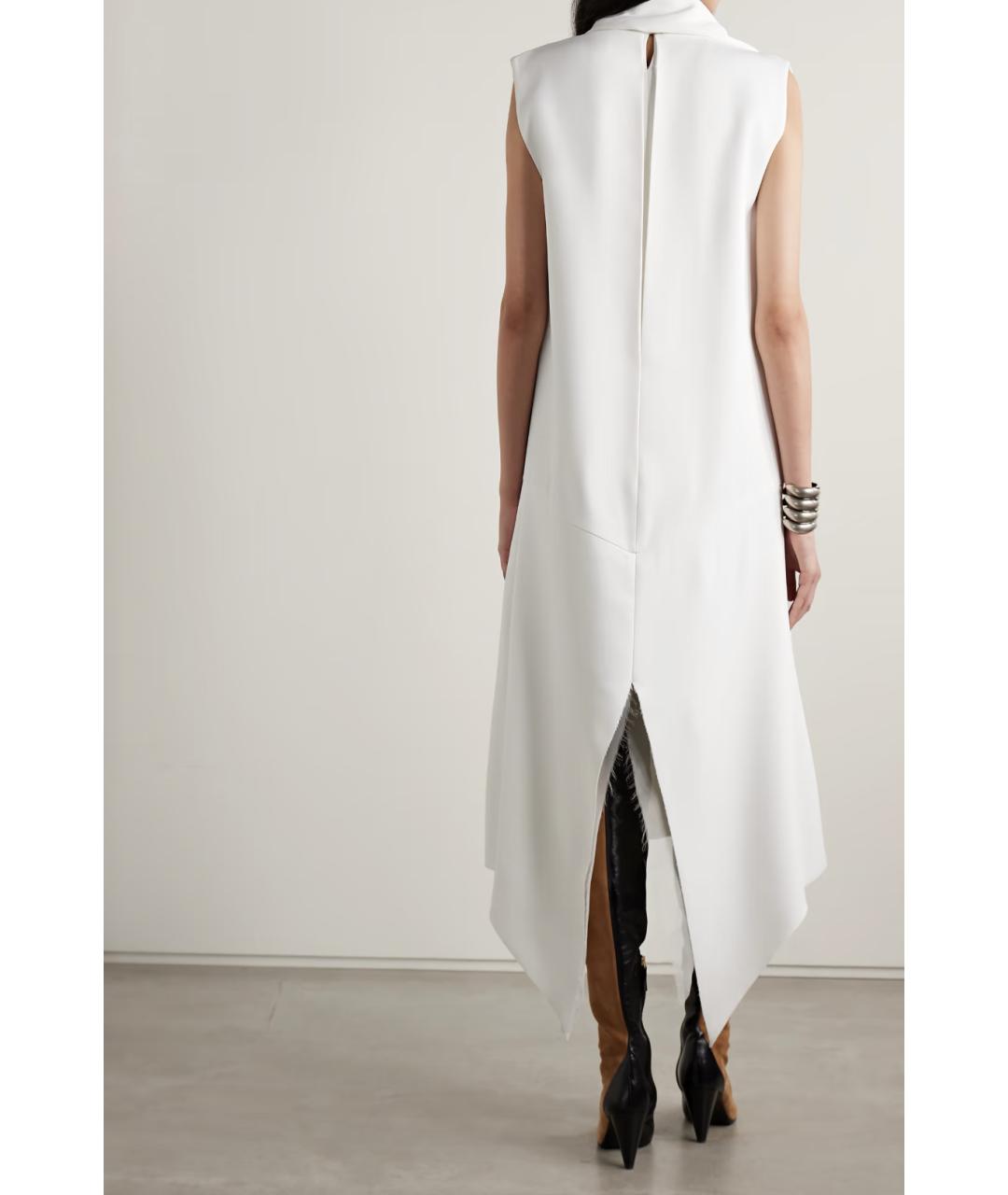 KHAITE Белое ацетатное повседневное платье, фото 3