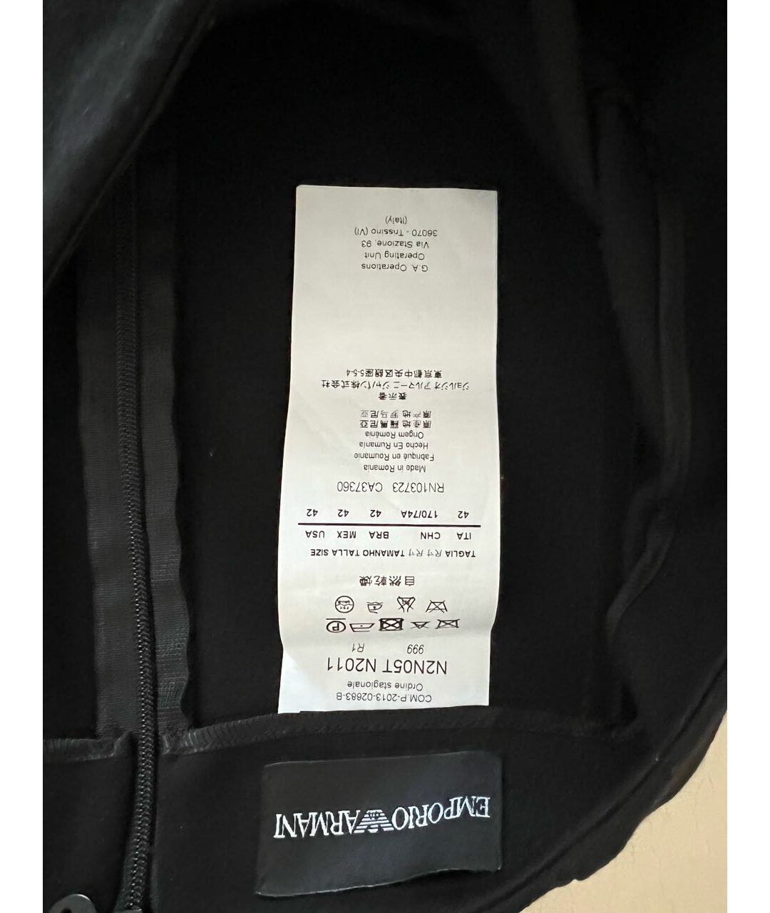 EMPORIO ARMANI Черная юбка миди, фото 3