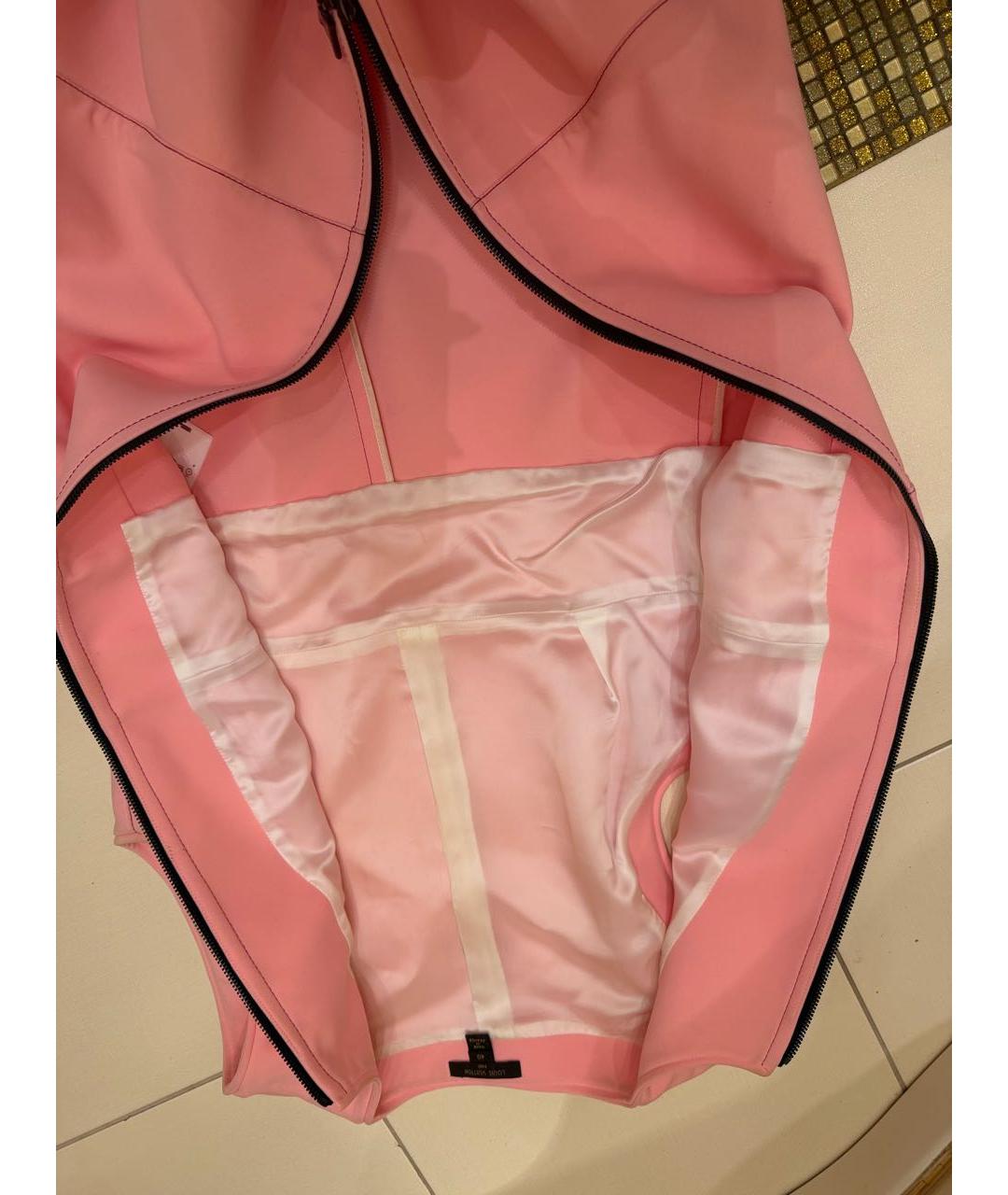 LOUIS VUITTON Розовое полиамидовое повседневное платье, фото 3