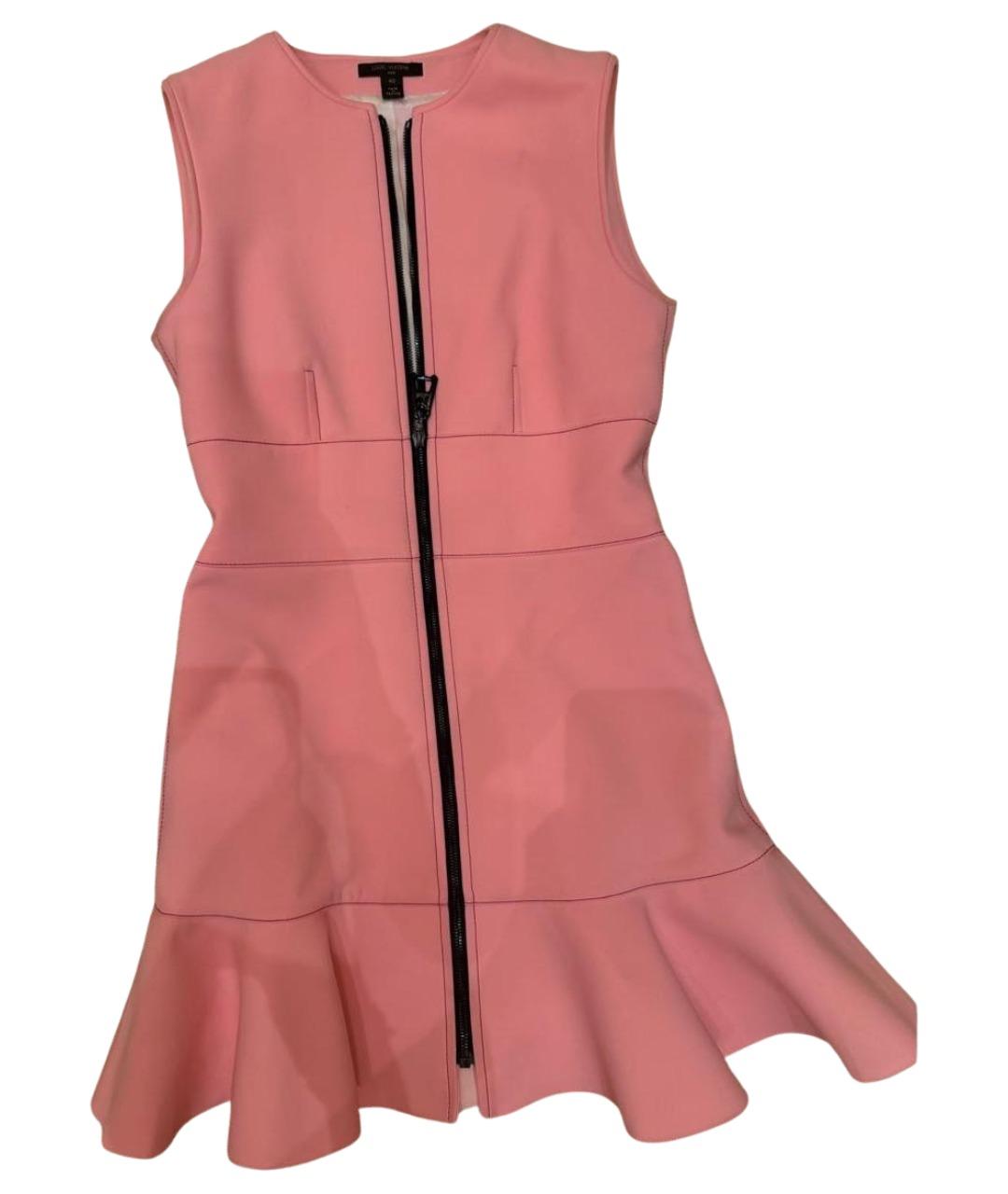 LOUIS VUITTON Розовое полиамидовое повседневное платье, фото 1
