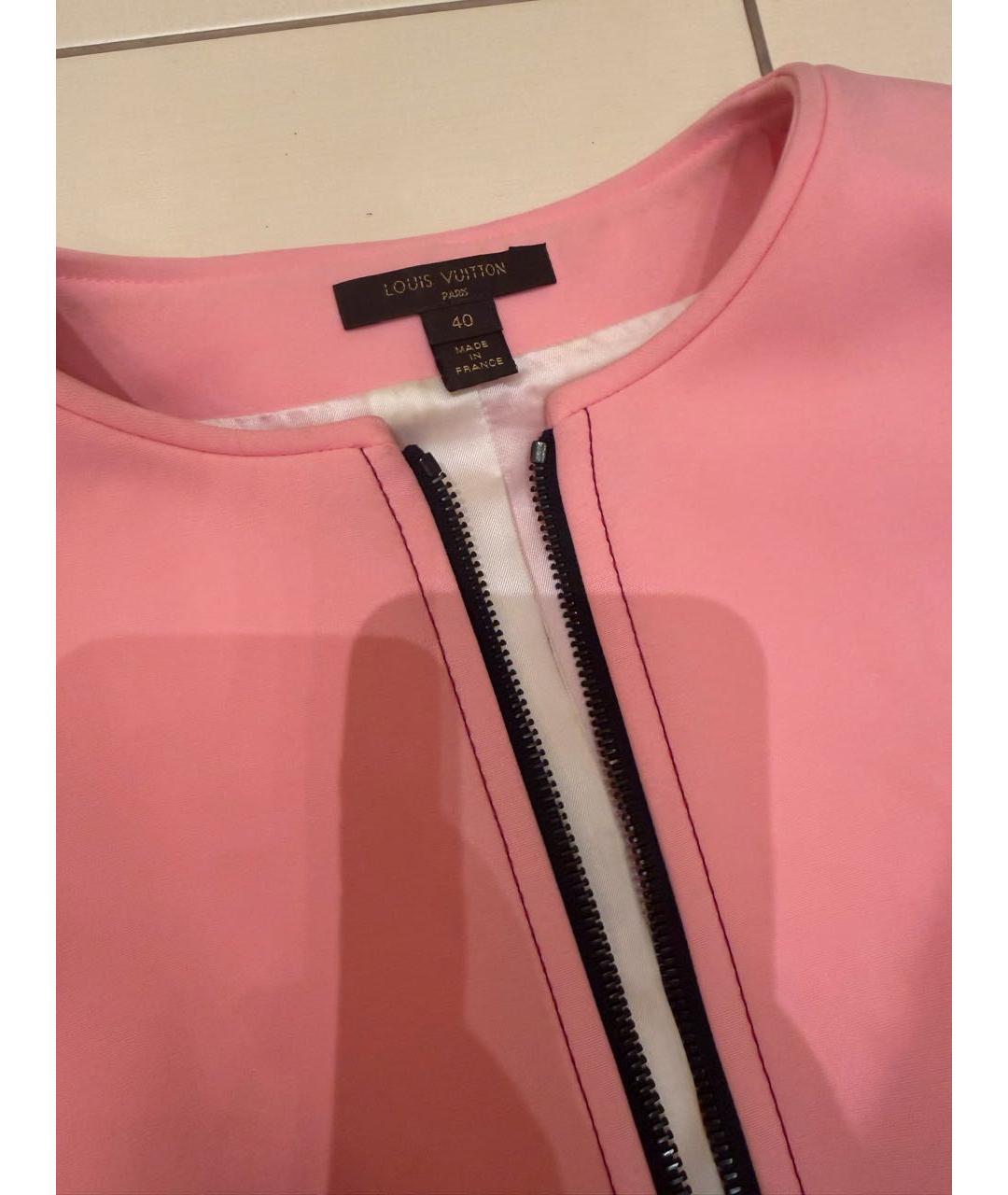 LOUIS VUITTON Розовое полиамидовое повседневное платье, фото 4