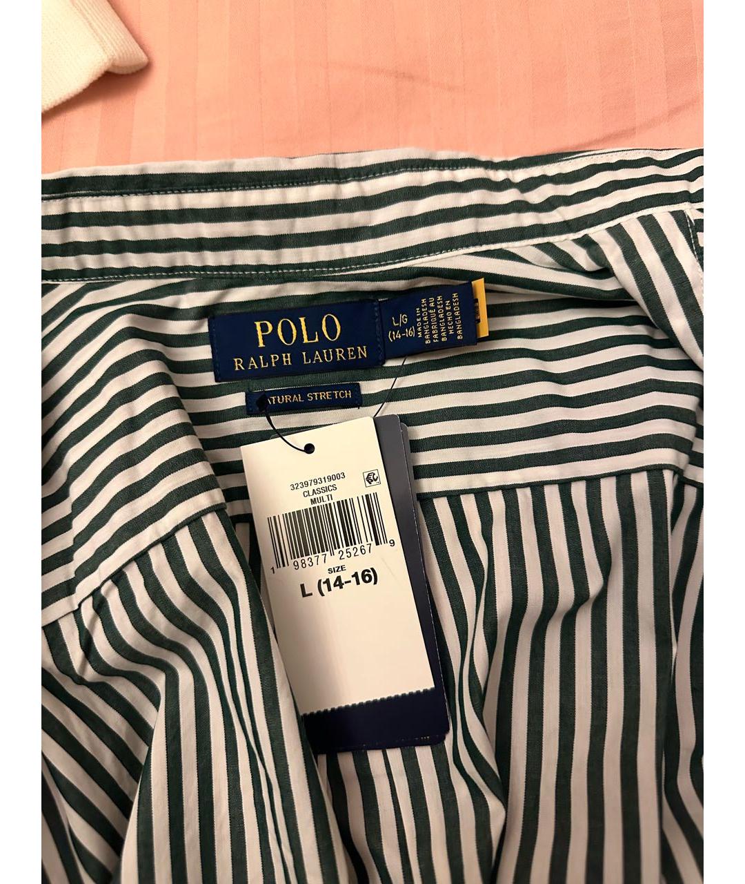 POLO RALPH LAUREN Зеленая хлопковая рубашка, фото 3