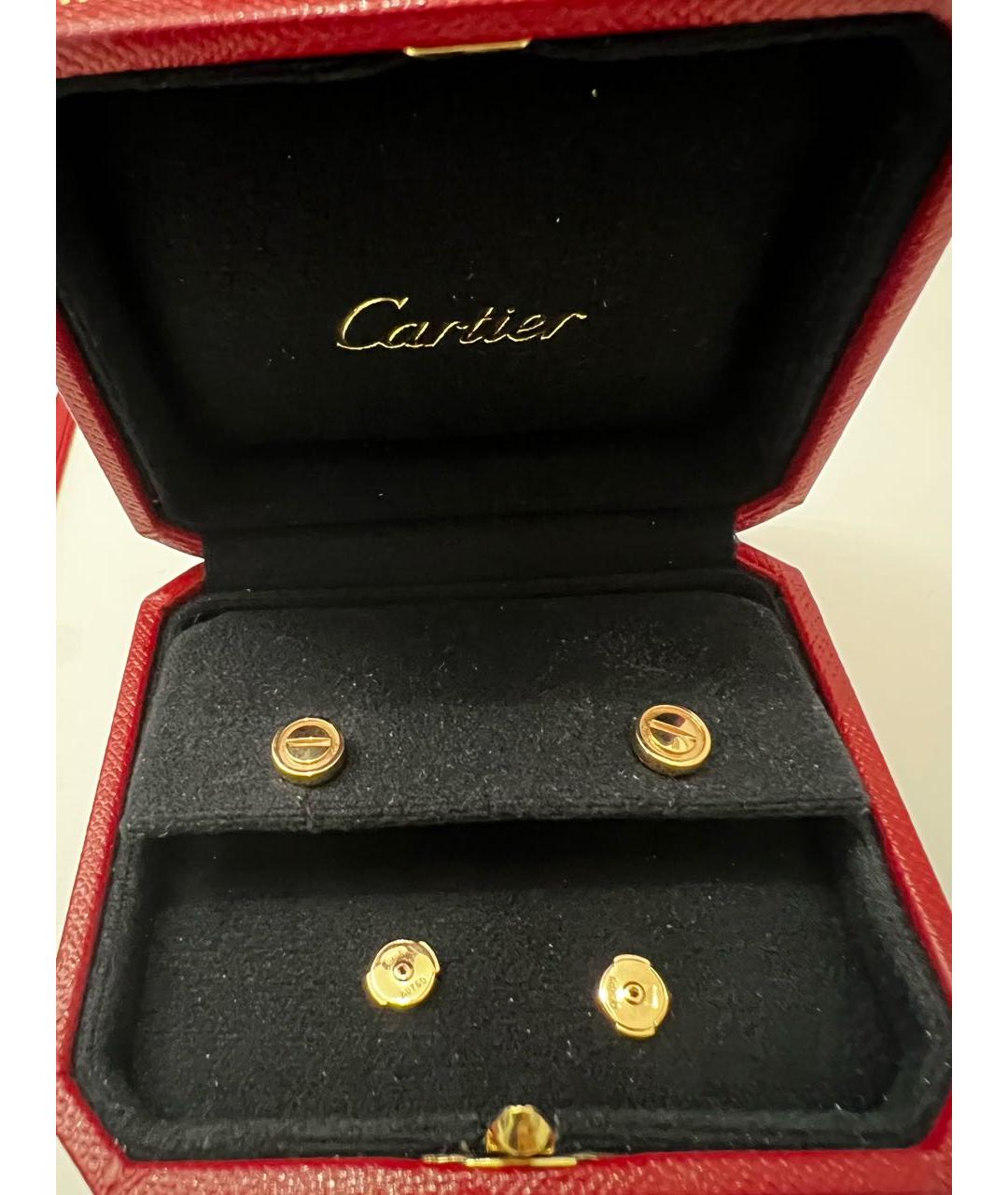 CARTIER Золотые серьги из розового золота, фото 4