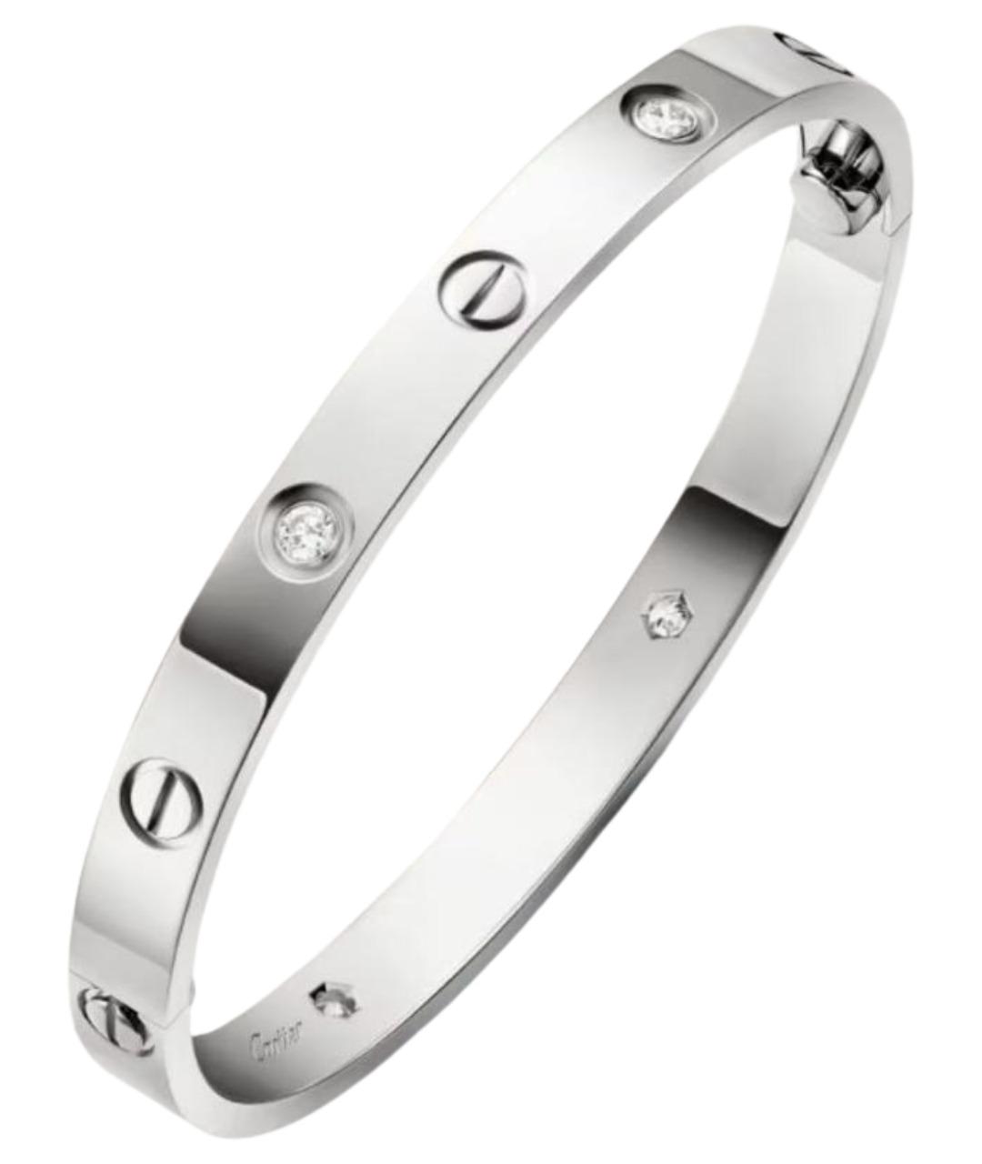 CARTIER Серебрянный браслет из белого золота, фото 1