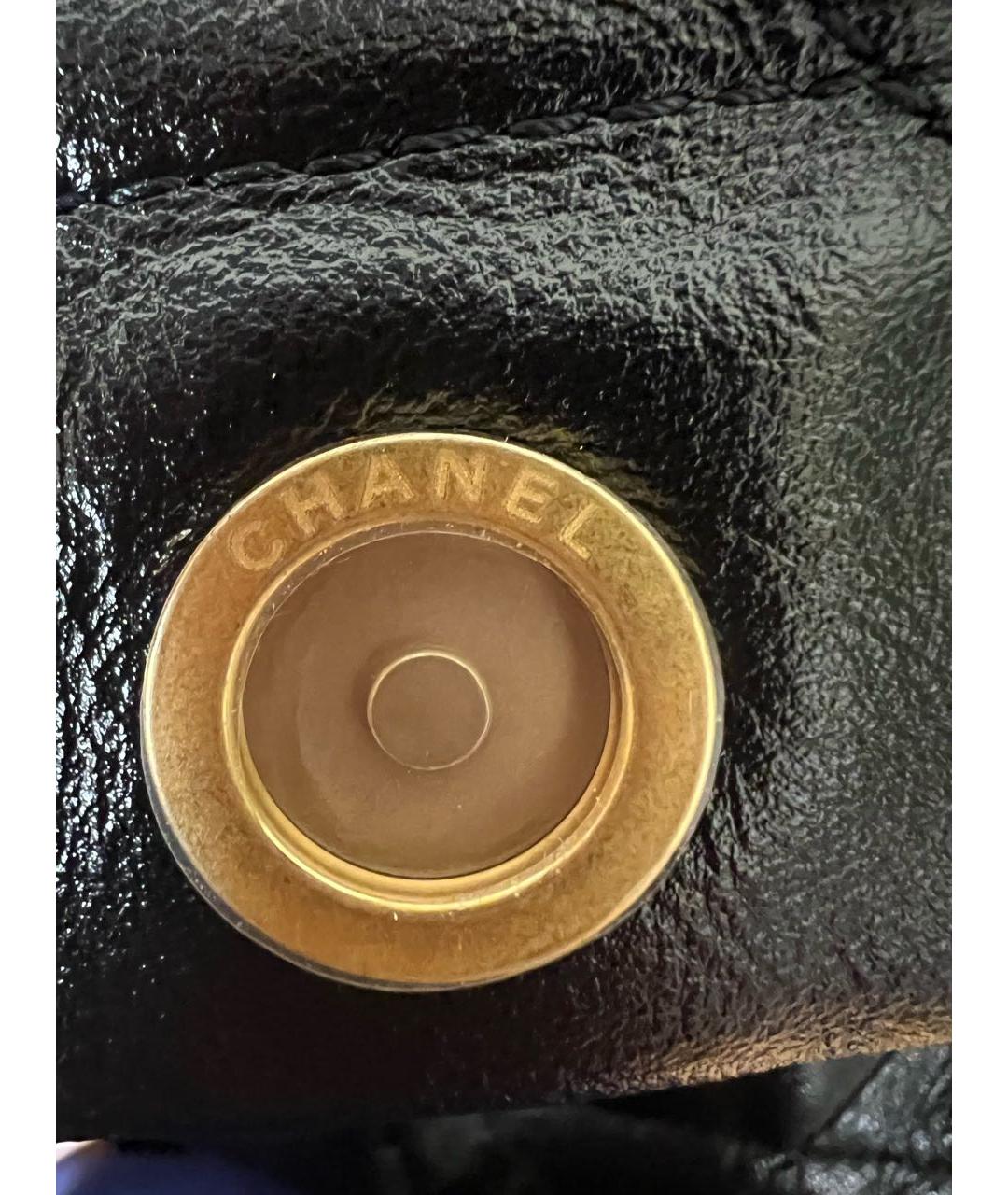 CHANEL Черная кожаная сумка через плечо, фото 6