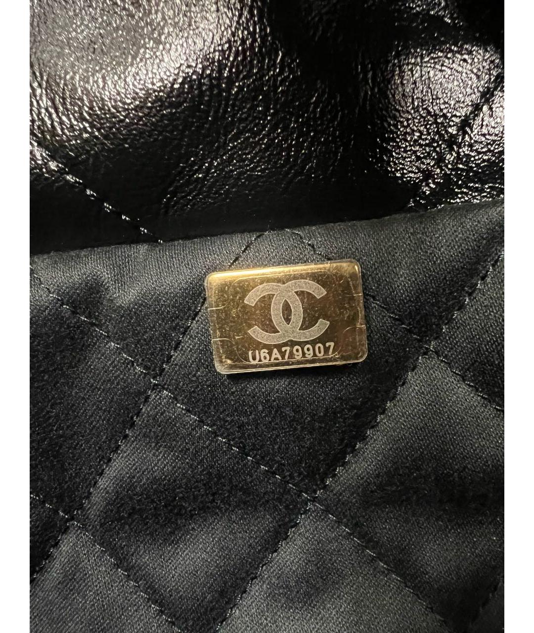 CHANEL Черная кожаная сумка через плечо, фото 5