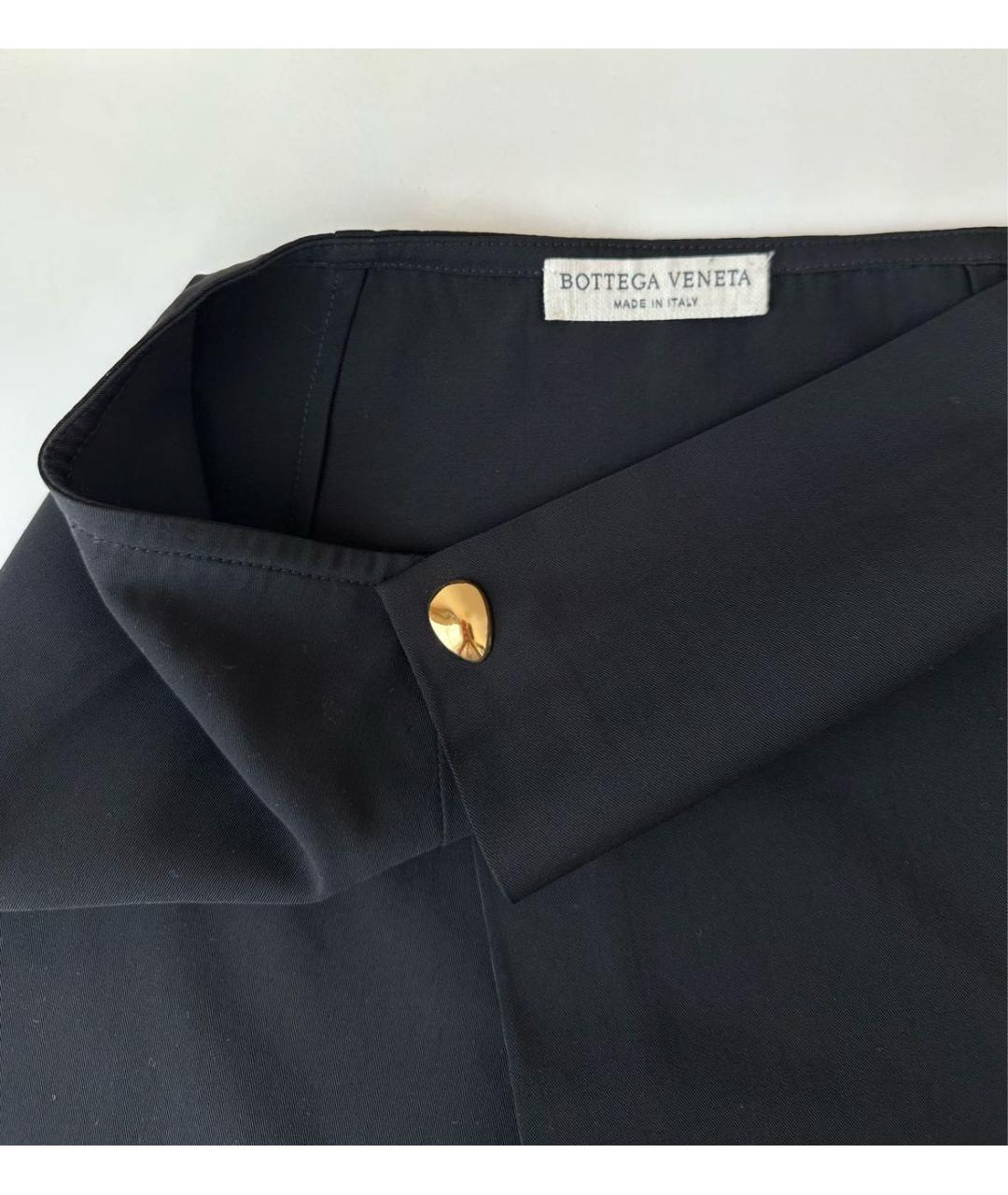 BOTTEGA VENETA Черная шерстяная юбка миди, фото 4