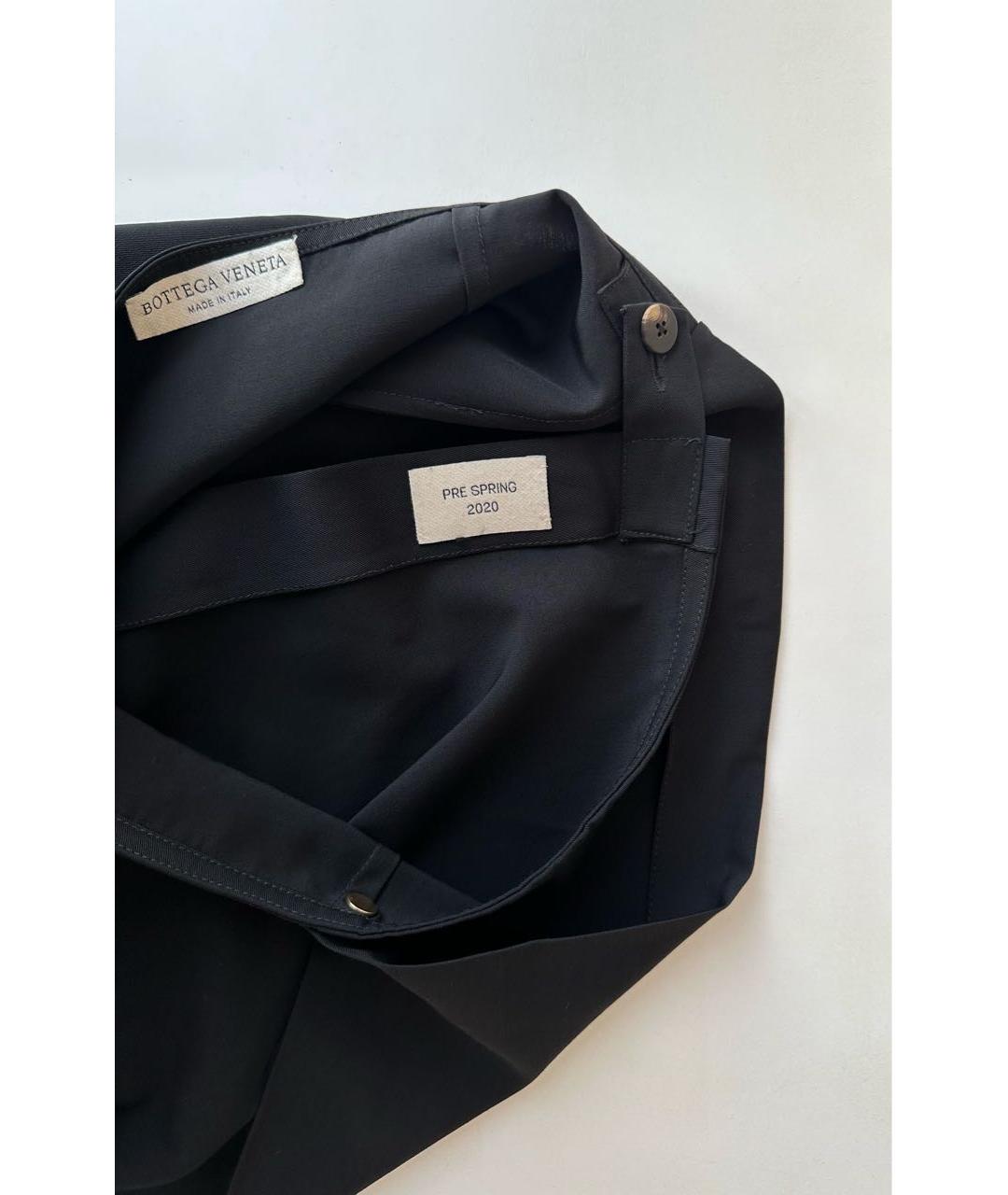 BOTTEGA VENETA Черная шерстяная юбка миди, фото 5