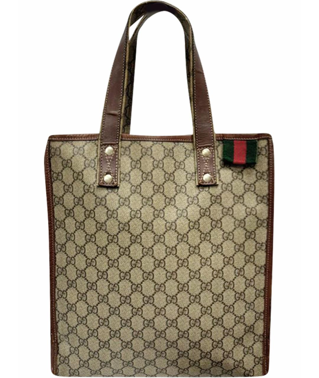 GUCCI Бежевая сумка с короткими ручками, фото 1