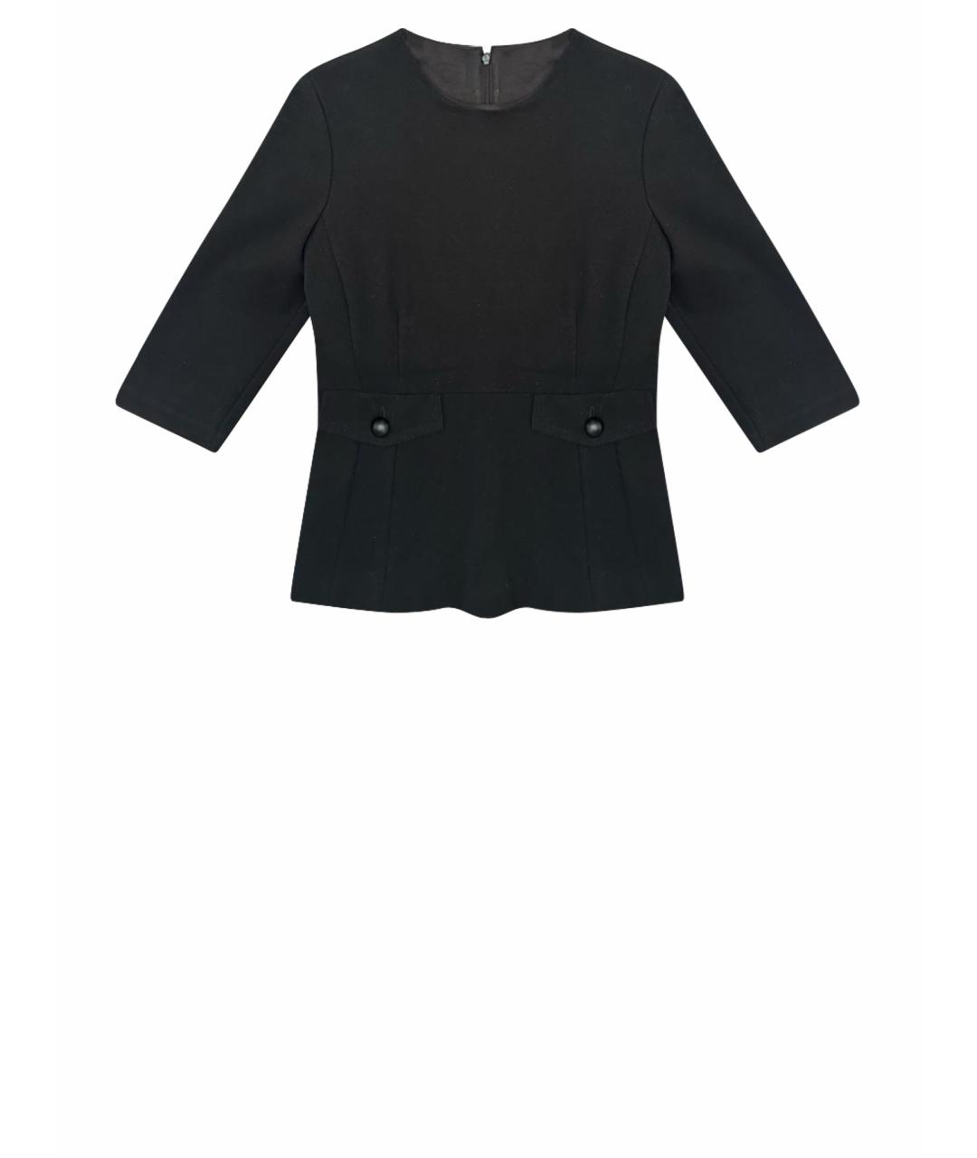 PINKO Черный вискозный жакет/пиджак, фото 1