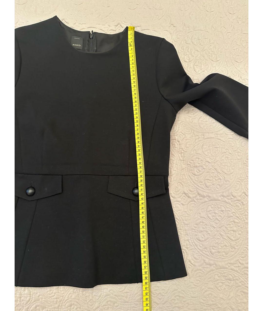 PINKO Черный вискозный жакет/пиджак, фото 5
