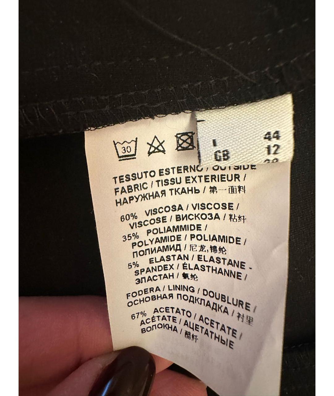 PINKO Черный вискозный жакет/пиджак, фото 4