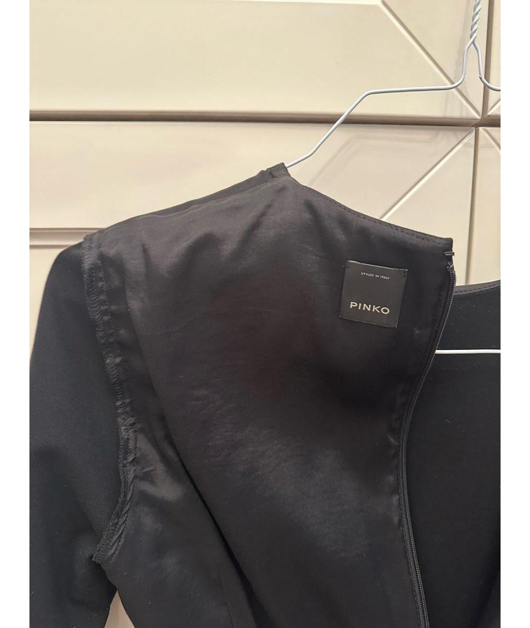 PINKO Черный вискозный жакет/пиджак, фото 3