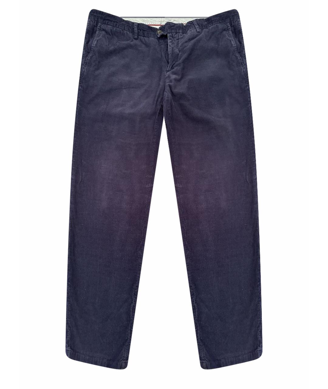 BRUNELLO CUCINELLI Синие кашемировые повседневные брюки, фото 1